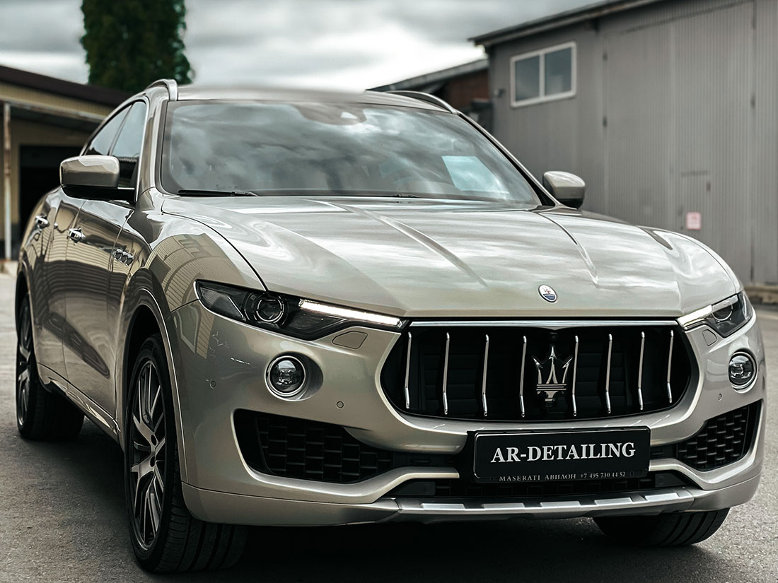 Смотреть образец работы мастеров фирмы «AR-Detailing» на примере Maserati Levante.